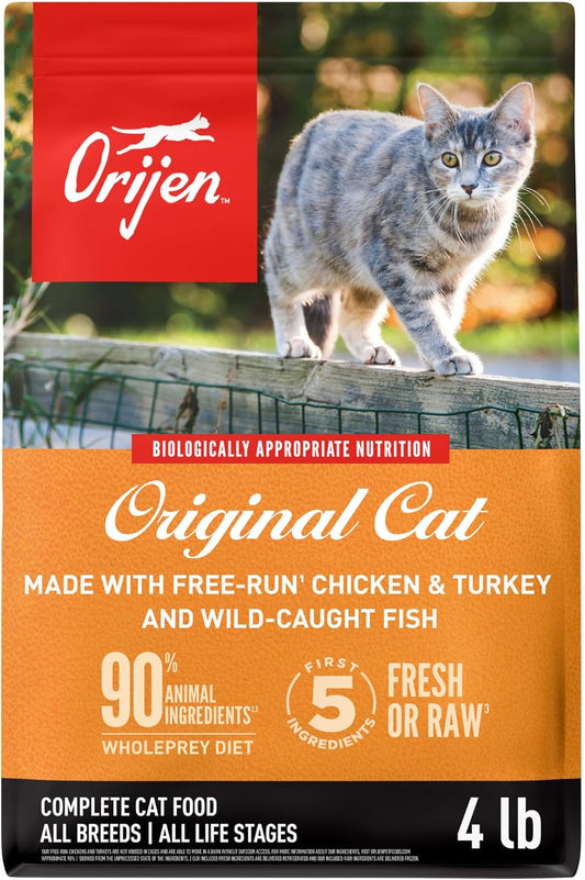 Grain Free High Protein Premium Dry Cat Food Original Recipe 4Lb Bag